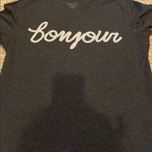 “bonjour” T-shirt - XL